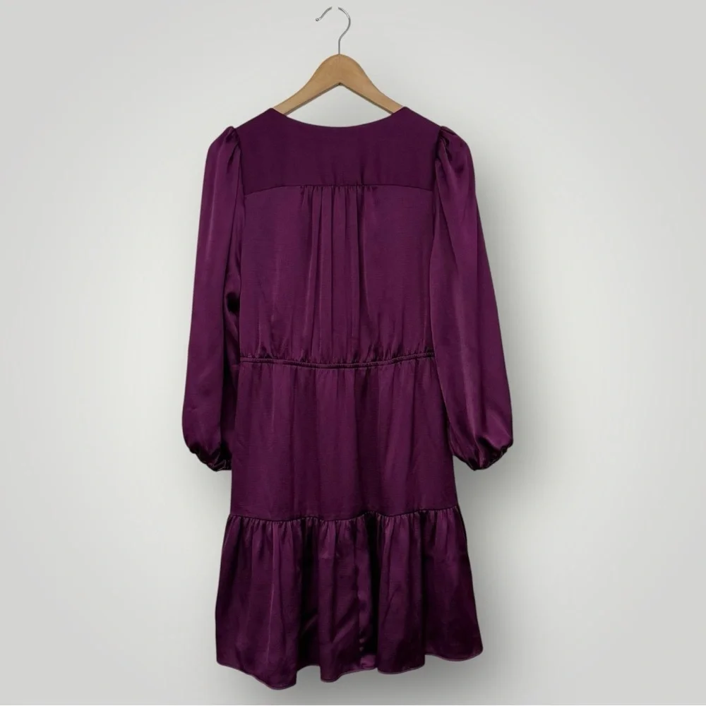 NWT Lilly Pulitzer Deacon Dress Sz 8 V-Neck Cherry Purple Event - Picture 7 of 15